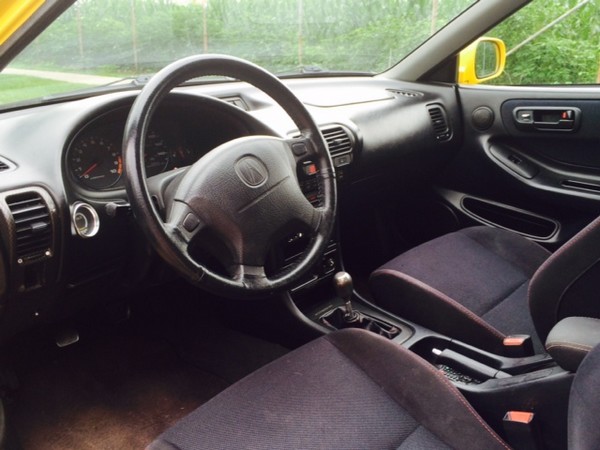 2001 Phoenix Yellow Acura Integra Type-R interior