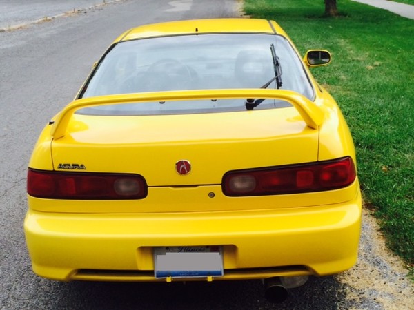2001 Phoenix Yellow Acura Integra Type-R rear end