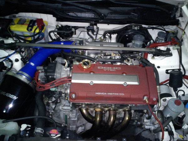 2001 Acura ITR Mugen intake/Blue samco pipe
