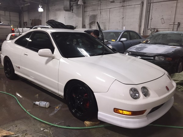 1998 Acura Integra Type-R Championship White with black wheels