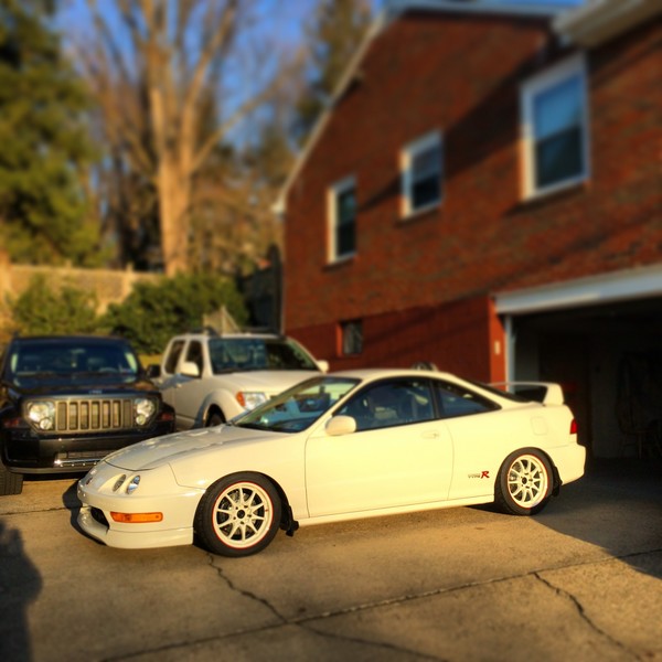 1998 Championship White Integra Type R Volk CE 28N wheels