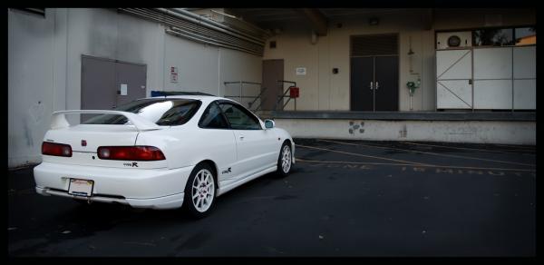 championship white 98 Integra type-r with optional rear lips