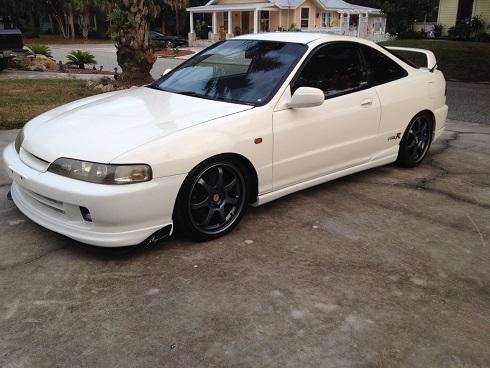 1998 Championship White Acura ITR JDM front end