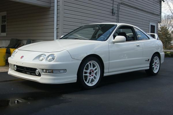 1998 championship white Acura Integra Type-R with clear corners