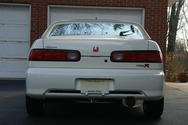 1998 championship white Acura Integra Type-R Rear end