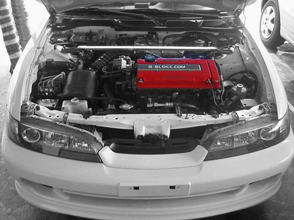 black and white ITR under the hood/b18c5